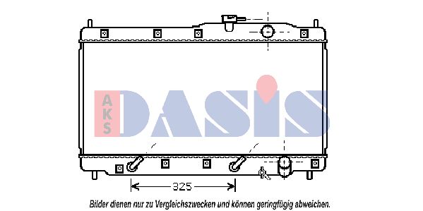 AKS DASIS Радиатор, охлаждение двигателя 100033N